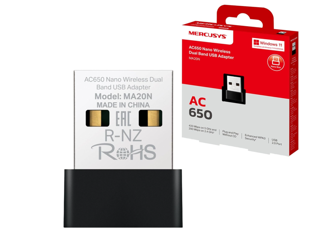 Mercusys AC650 Nano Wireless Adapter