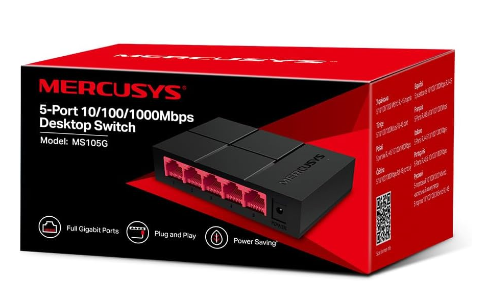 Mercusys MS105G 5-Port Gigabit Switch